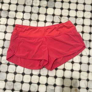 Pink lululemon size 8 speed up short!!💗💗